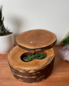 Wooden ring box-cherry