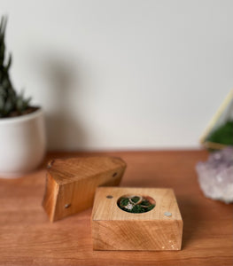 Wooden ring box-maple 1