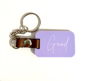 Acrylic keychain - Rectangle with name engraved