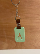 Load image into Gallery viewer, Acrylic keychain - Rectangle with initial