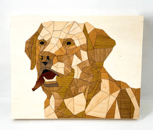 Dog wooden sticker puzzle: 12" x 16"
