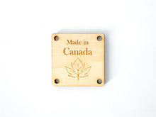 Load image into Gallery viewer, Wooden square labels - Made in Canada