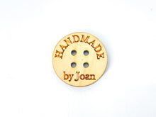 Load image into Gallery viewer, Wooden circle labels - Handmade by ___