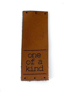 Leather label - one of a kind