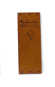 Leather label - Handmade with love