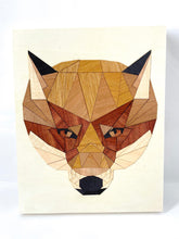 Load image into Gallery viewer, Fox wooden sticker puzzle: 12&quot; x 16&quot;