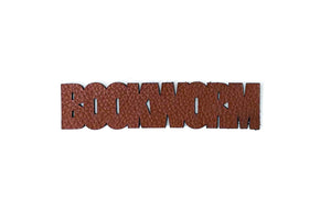 Leather bookmark: Bookworm