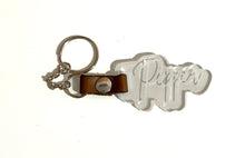 Load image into Gallery viewer, Acrylic keychain - Script with name engraved