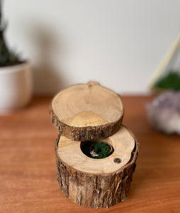 Wooden ring box-elm 1