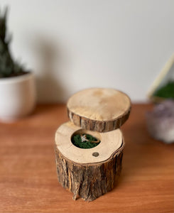 Wooden ring box-elm 2