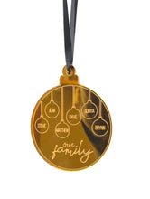 Load image into Gallery viewer, Family wood ornament