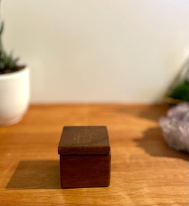 Wooden ring box-walnut