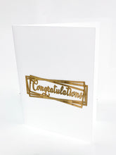 Load image into Gallery viewer, Congratulations wooden greeting card