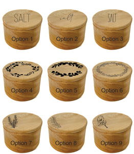 Wooden salt well - 4" diameter