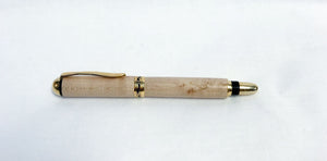 Wood rollerball pen including custom engraving