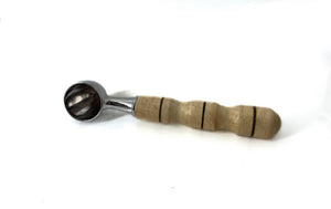 Coffee scoop with maple hand turned handle