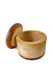 Load image into Gallery viewer, Wooden salt well - 4&quot; with walnut lid