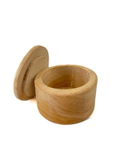 Wooden salt well - 4" diameter