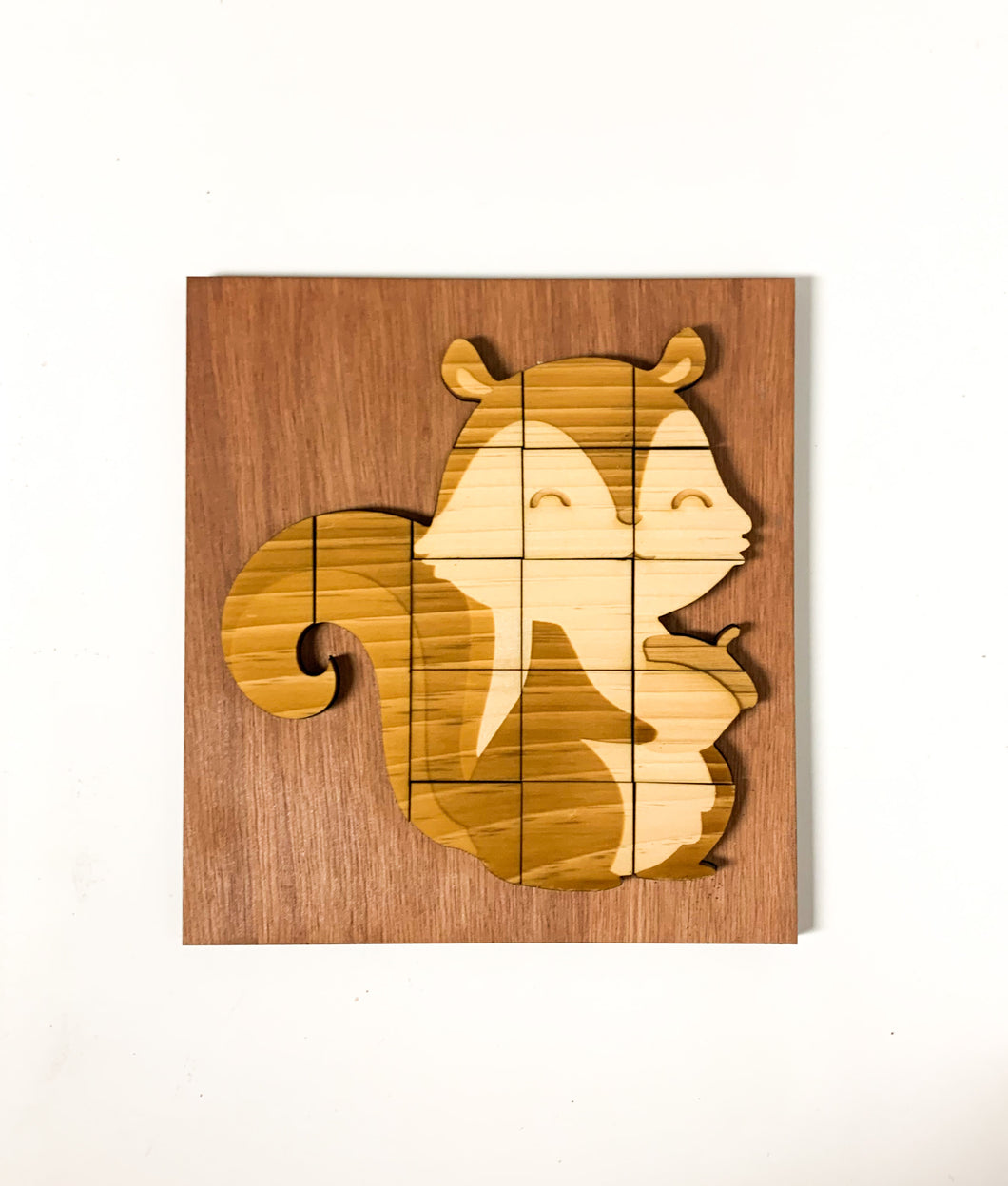 Woodland animal wood puzzle - Chipmunk