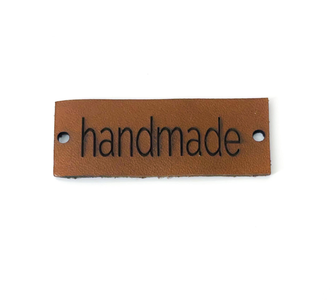 Leather label - Handmade