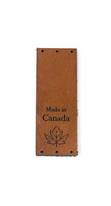 Leather label - Made in Canada