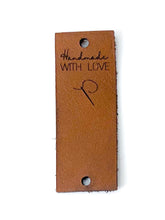 Load image into Gallery viewer, Leather label - Handmade with love