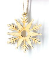 Load image into Gallery viewer, Snowflake ornament-set of 3