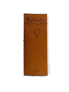 Leather label - Handmade with love