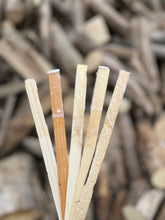 Load image into Gallery viewer, Wooden sticks coated in wax (set of 5)