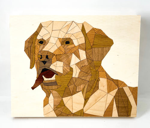 Dog wooden sticker puzzle: 12