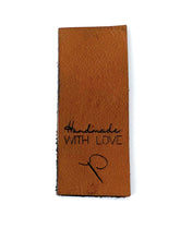 Load image into Gallery viewer, Leather label - Handmade with love