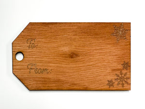 Wood gift tags - snowflakes