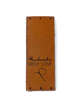 Load image into Gallery viewer, Leather label - Handmade with love