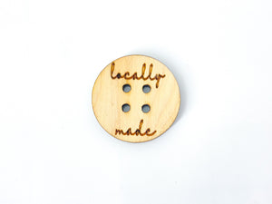 Wooden circle labels - Locally made