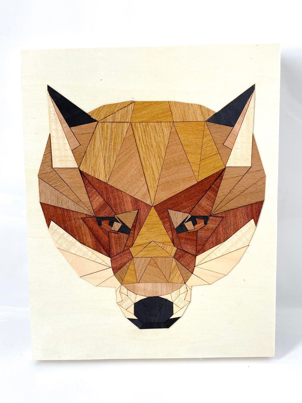 Fox wooden sticker puzzle: 8