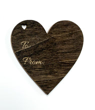 Load image into Gallery viewer, Wood gift tags - Heart
