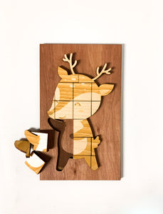 Woodland animal wood puzzle - Deer