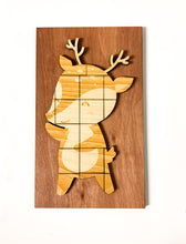 Load image into Gallery viewer, Woodland animal wood puzzle - Deer