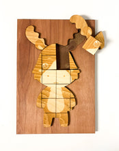 Load image into Gallery viewer, Woodland animal wood puzzle - Moose