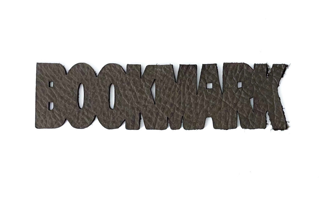 Leather bookmark: Bookmark