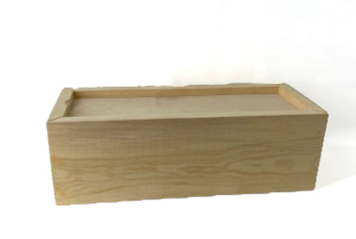 Wooden wine bottle box