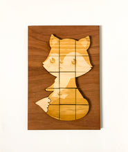Load image into Gallery viewer, Woodland animal wood puzzle - Fox