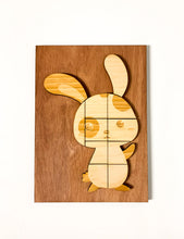Load image into Gallery viewer, Woodland animal wood puzzle - Rabbit