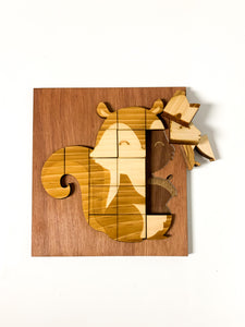 Woodland animal wood puzzle - Chipmunk