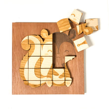 Load image into Gallery viewer, Woodland animal wood puzzle - Skunk