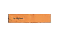 Load image into Gallery viewer, Leather bookmark: I like big books