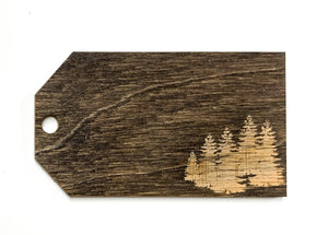 Wood gift tags - Trees