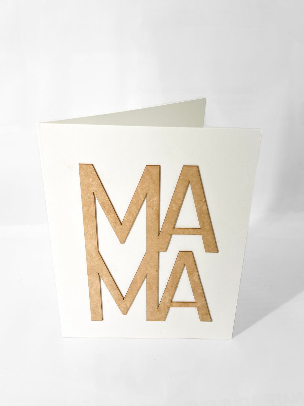 Mama wooden greeting card